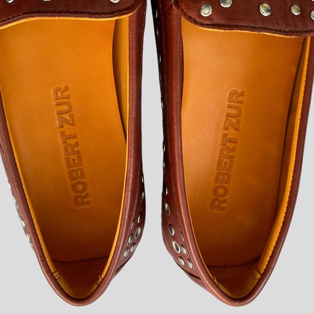 Robert Zur True Glove Leather Vero Shoes Flats Loafers Slip-Ons 8 Soft Brown EUC - Picture 3 of 10